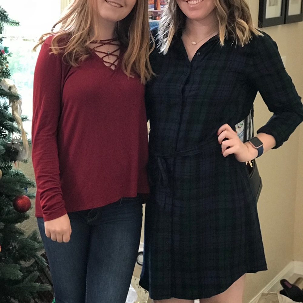 Banana republic plaid shirt dress